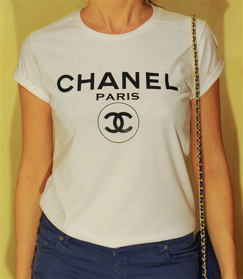 chanel paris t shirt|chanel t shirt for women.